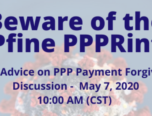 Are you down with PPP?  – Recorded Webinar & Q&A Document